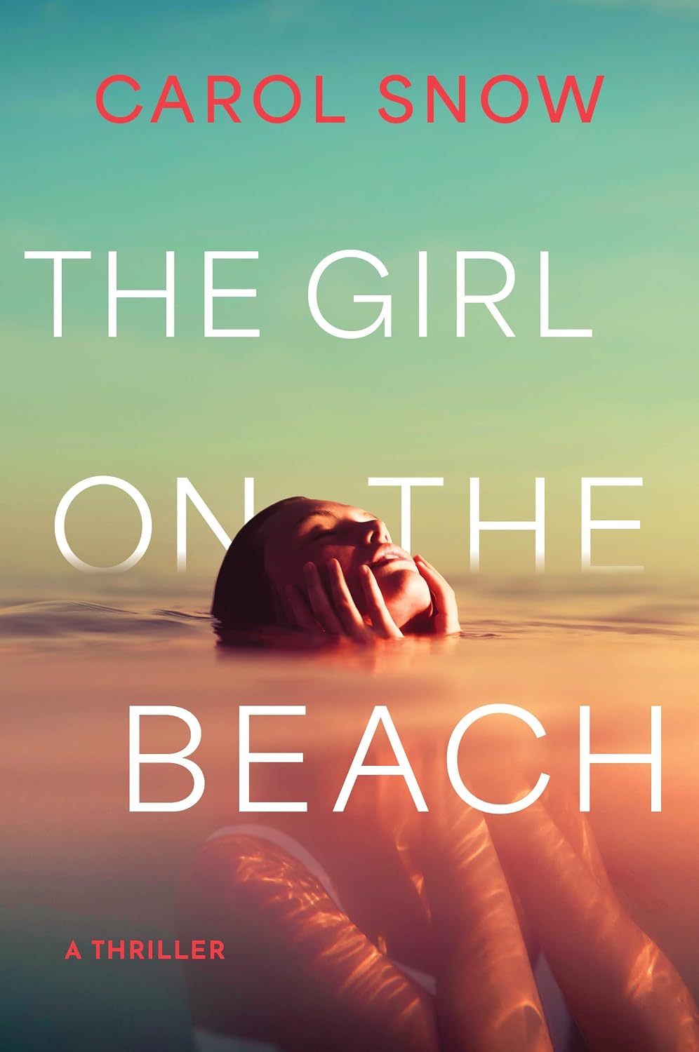 The Girl on the Beach by Carol Snow book cover